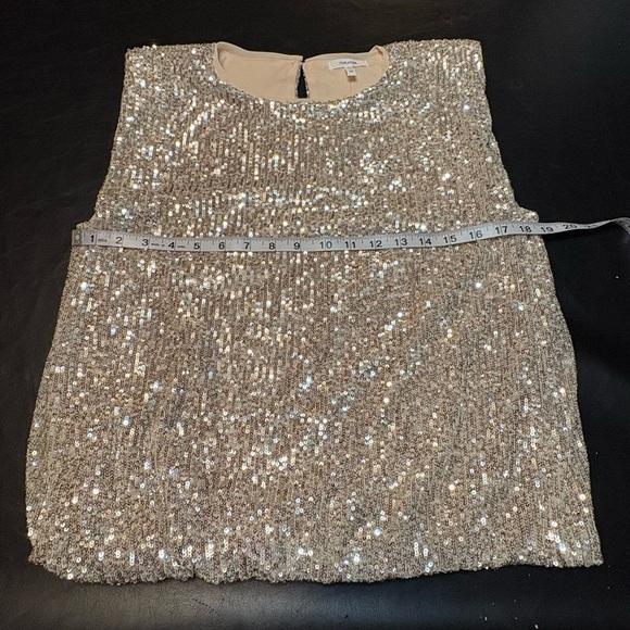 Maurices edgely Sequin Padded Shoulder Top NWT size M - Picture 4 of 13